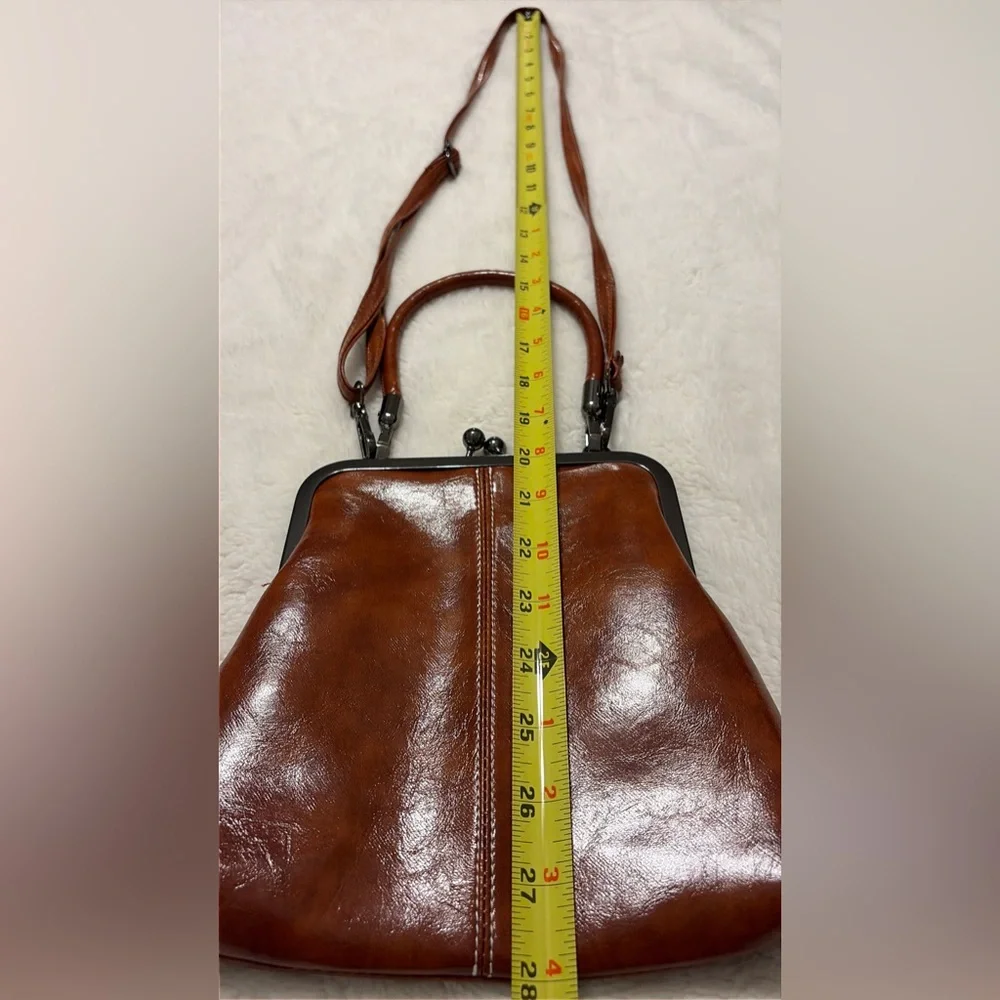 Women’s Brown Leather Satchel Handbag - Classic Structured Style